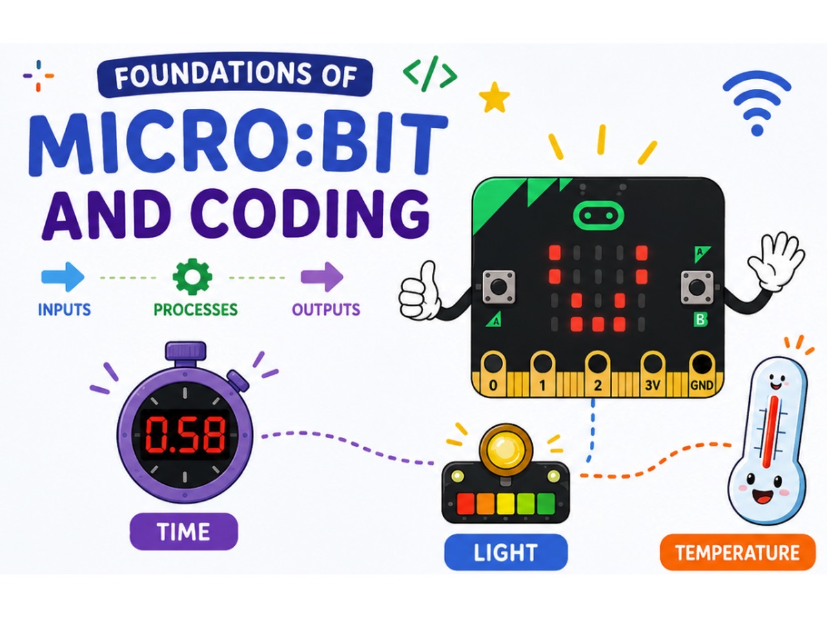 Build 0 — Foundations. Every student starts with the BBC micro:bit.