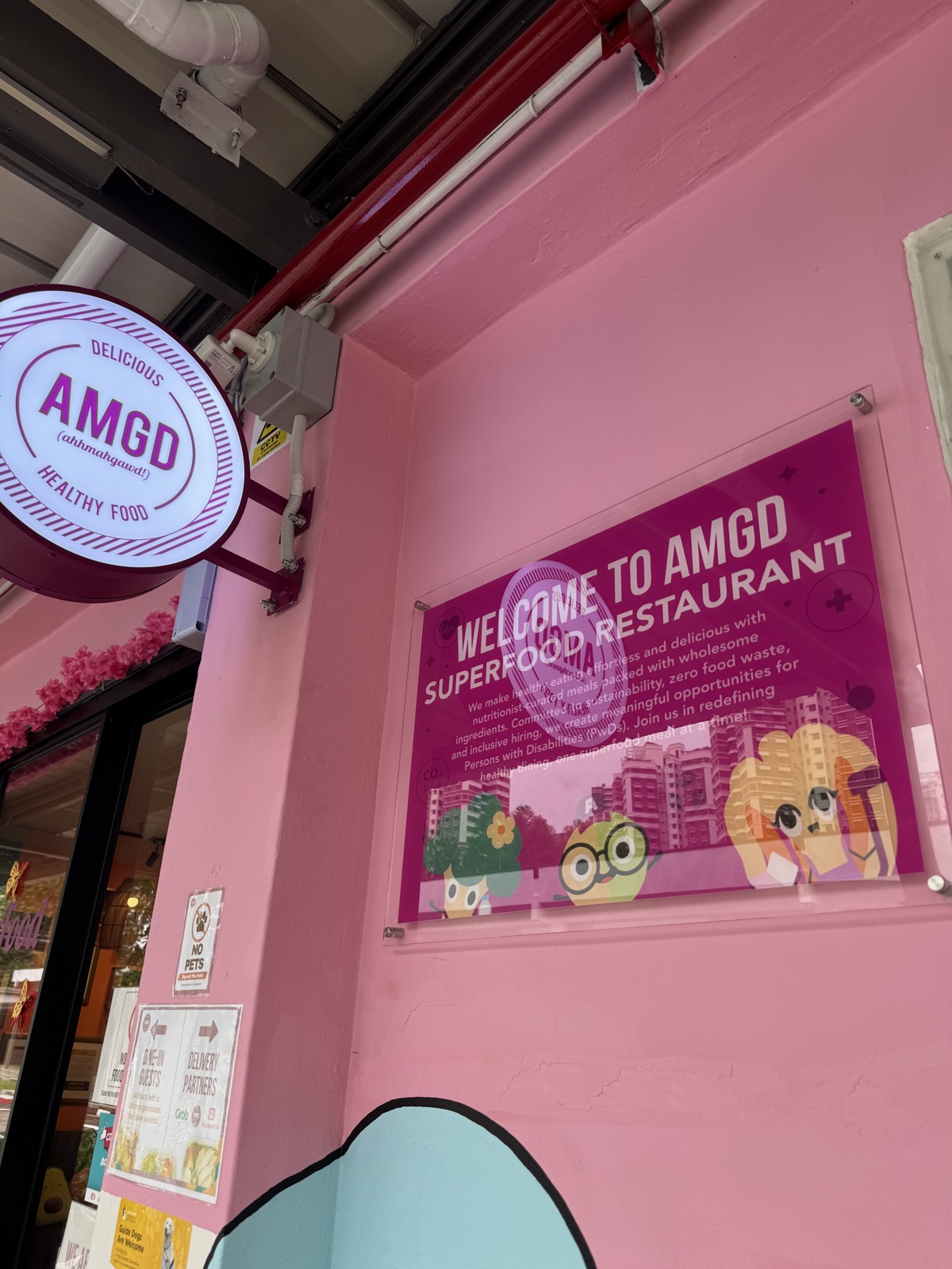 AMGD Superfood Restaurant, which creates employment opportunities for Persons with Disabilities.